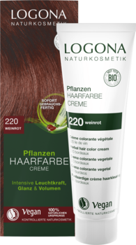 Pflanzen-Haarfarbe Creme 220 Weinrot