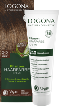Pflanzen-Haarfarbe Creme 240 Nougatbraun