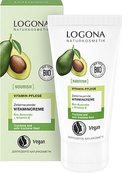 NOURISH zellerneuernde Vitamincreme mit Bio-Avocado + Vitamin E, 50ml