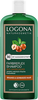 Farbreflex Shampoo Braun-Schwarz Bio-Haselnuss