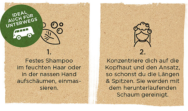 Feste Pflege-Shampoos mit Bio-Hanf
